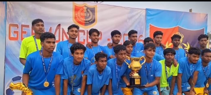 The successful conclusion of the district-wide U-17 “German Cup-2026” football tournament organized by the West Midnapore District Police