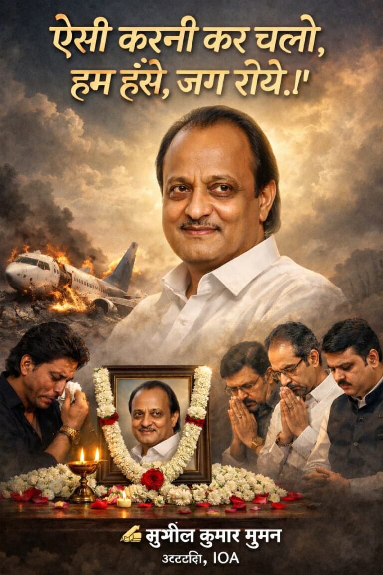 *"ऐसी करनी कर चलो, हम हँसे, जग रोये।”*