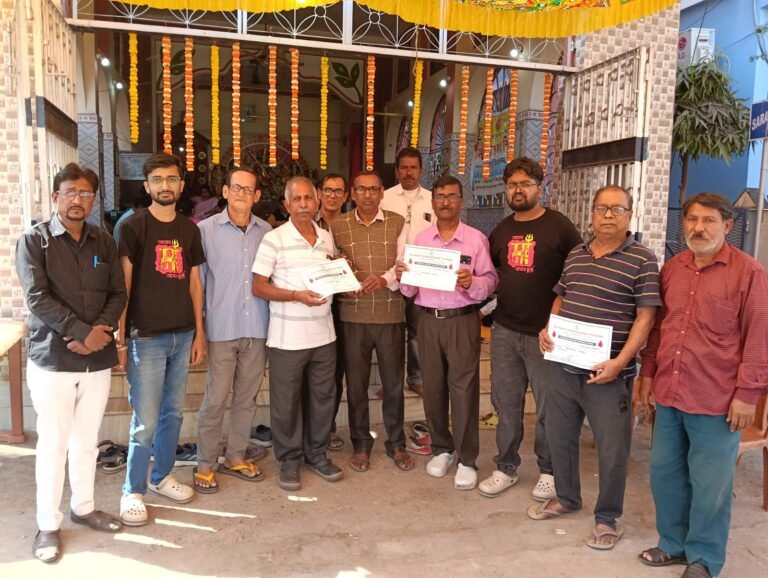 *Blood donation camp organised by saradhapally vivekananda sangha*