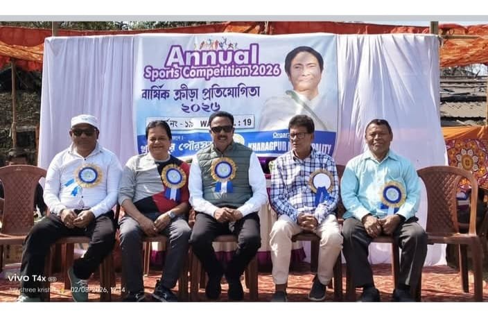 *Annual sports competition organized by kharagpur municipality in ward no 19*