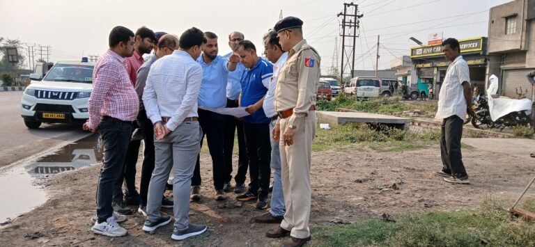 *joint field verification was conducted at Nigha under Jamuria PS to solve the problem of watering on NH 19.*