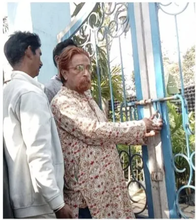 *بے دخل دکانداروں کا احتجاج*