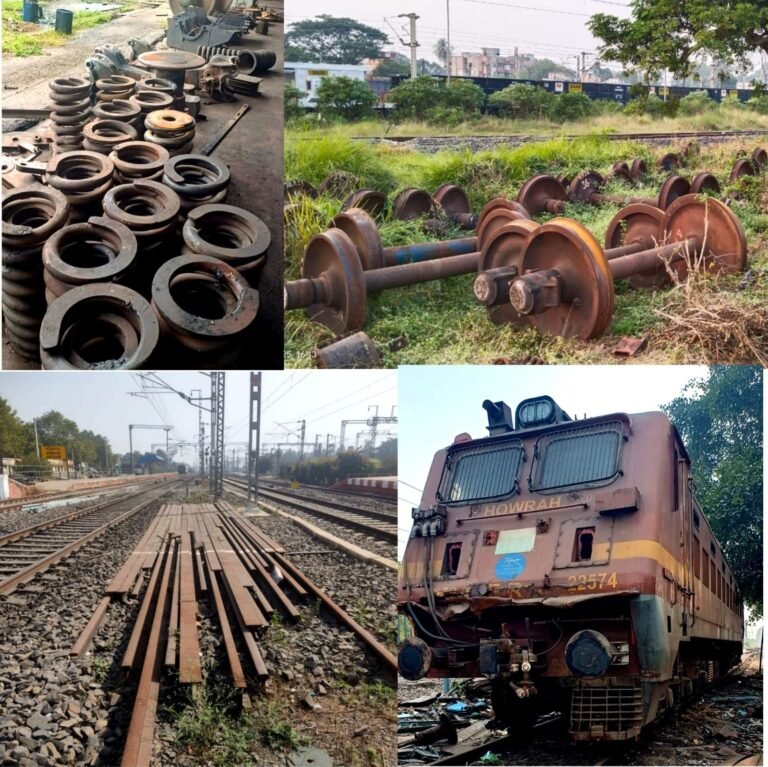 पूर्व रेलवे ने 2025-26 में ₹529.71 करोड़ की रिकॉर्ड कबाड़ (स्क्रैप) बिक्री की – स्वच्छता अभियान में राष्ट्रीय स्तर पर शीर्ष स्थान प्राप्त • स्वच्छता अभियान से पूर्व रेलवे को ₹529.71 करोड़ का राजस्व प्राप्त • कबाड़ निपटान (Scrap Disposal) में पूर्व रेलवे का रिकॉर्डतोड़ प्रदर्शन