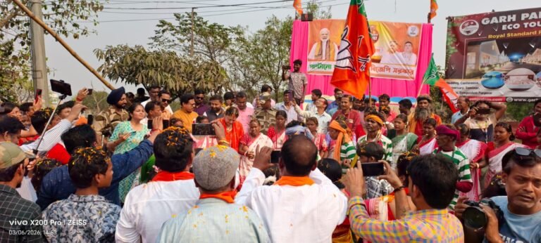 भाजपा जनता पार्टी आयोजित परिवर्तन यात्रा शुक्रवार को डिसरगढ़ नदीघाट पहुंची।