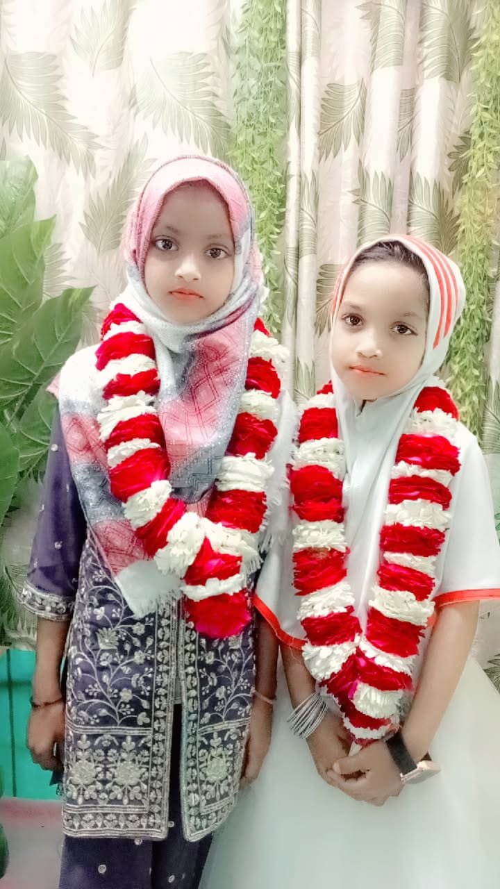 *چھ سالہ ہانیہ ایشال اور نو سالہ حفظہ ارم نے رکھا پہلا روزہ*