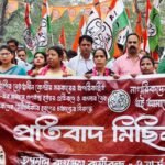 *برن پور میں ترنمول کانگریس کا احتجاجی جلوس، انتخابی عمل اور گیس کی قیمتوں میں اضافے کے خلاف نعرے*