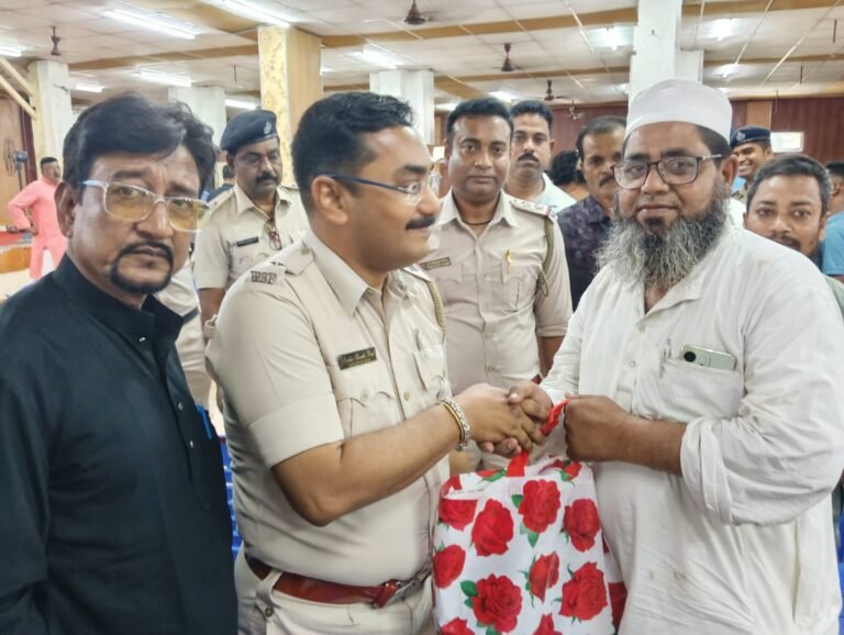 Kharagpur town police Station West medinipur district police organized a discussion meeting on the occasion of the Holy festival of eid-ul-fitr