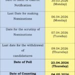 पश्चिम बर्दवान जिले की 9 विधानसभा सीटों के लिए 23 अप्रैल को वोटिंग…….