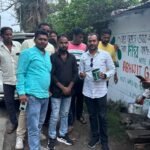 विश्व चुनाव में प्रत्याशी का नाम आते ही तृणमूल कांग्रेस द्वारा दीवार लेखन शुरू।