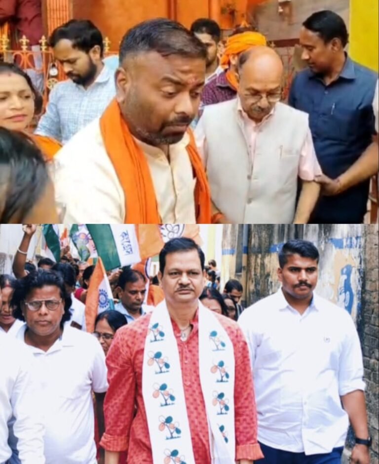 *भाजपा प्रार्थी ने कुल्टी मे वही तृणमूल प्राथी ने बराकर के गलियों मे चलाया जनसम्पर्क अभियान.*