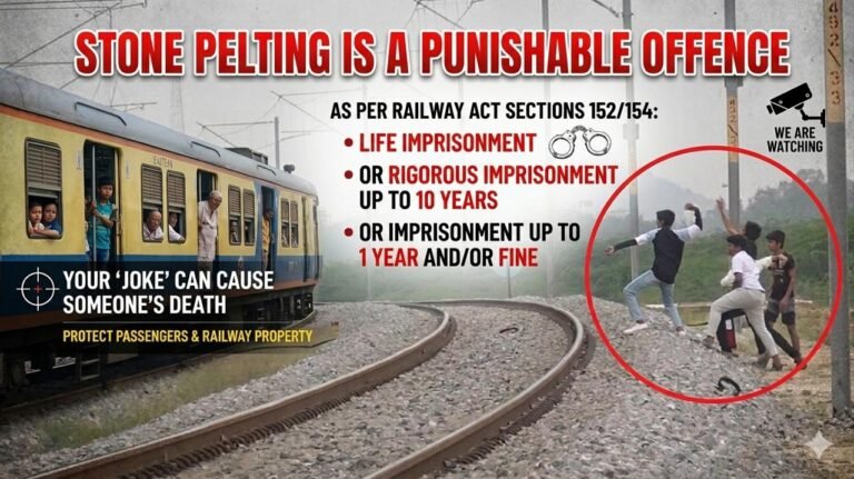 *कांच के टुकड़े, टूटे सपने: पूर्व रेलवे ने पत्थरबाज़ी की समस्या को समाप्त करने के लिए तत्काल अपील की*