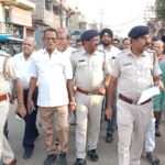 राम नवमी पर निकलने वाली शोभायात्रा के पुर्व बराकर मे निकला शांति मार्च,शामिल हुवे सभी धर्म के लोग.