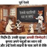 *आईना, ओ आईना! अब मुझे बताओ—लोग यह कसम क्यों नहीं खाते? कि वे अपने मवेशियों को रेलवे लाइन पर नहीं चरने देंगे*