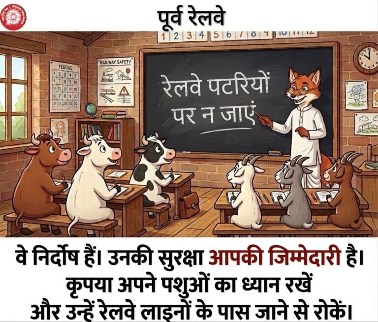 *आईना, ओ आईना! अब मुझे बताओ—लोग यह कसम क्यों नहीं खाते? कि वे अपने मवेशियों को रेलवे लाइन पर नहीं चरने देंगे*