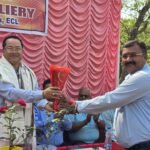 नींघा कोलियरी में आज दिनांक 1 अप्रैल 2026 को उच्च प्रबंधन द्वारा दिए गए उत्पादन लक्ष्य की प्राप्ति के अवसर पर एक कार्यक्रम का आयोजन किया गया