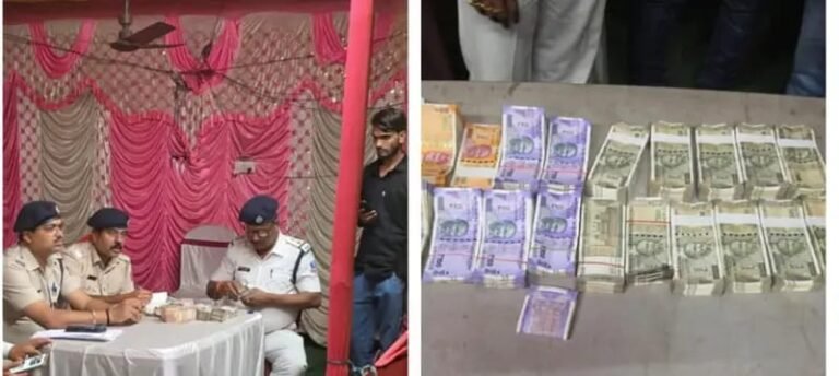 नाका चेकिंग के दौरान 6.51 लाख रुपये बरामद,