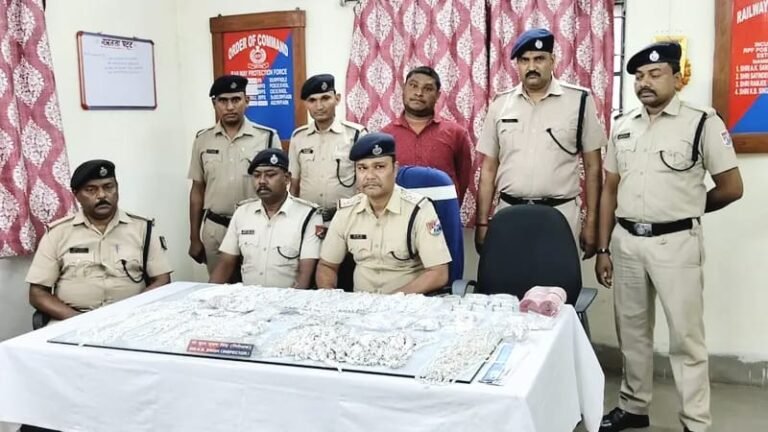 *براچک ریلوے اسٹیشن پر آر پی ایف کی بڑی کارروائی، مشتبہ شخص کے بیگ سے 14 کلو چاندی کے زیورات برآمد*