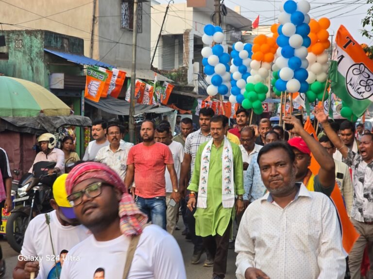 सितारमपुर स्टेशन रोड मे तृणमूल प्रार्थी अभिजीत का सघन जन सम्पर्क अभियान.