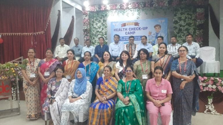 शताक्षी महिला मंडल ने स्वास्थ्य शिविर की जांच आयोजित की