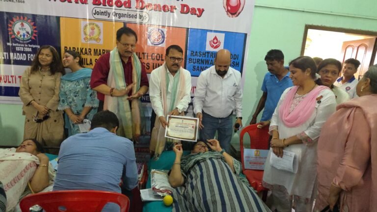 विश्व रक्तदाता दिवस के अवसर पर रविन्द्र कला केंद्र, कुल्टी में समाजसेवी संस्था कुल्टी मदद फाउंडेशन, राष्ट्रीय मोदी बरनवाल विकास संघ, बराकर मारवाड़ी महिला समिति, कुल्टी कॉलेज एनएसएस यूनिट तथा सेल ग्रोथ वर्क्स सीआईएसएफ यूनिट के संयुक्त तत्वावधान में भव्य रक्तदान शिविर एवं रक्तदाता सम्मान समारोह का आयोजन किया गया।