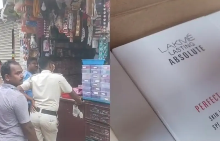 *درگاپور: بیناچٹی بازار میں نقلی کاسمیٹکس کے خلاف بڑا کریک ڈاؤن، بھاری مقدار میں جعلی سامان ضبط*