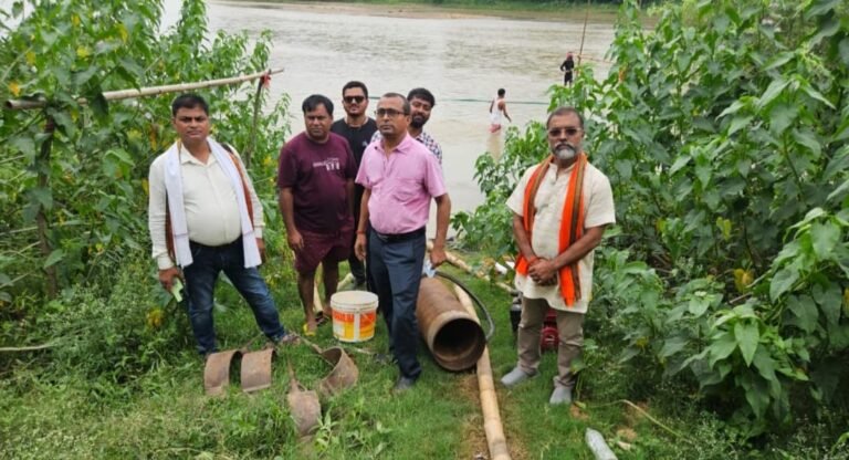 प्रोजेक्ट में देरी का कारण जानने के लिए भाजपा ने एम ई डी प्रतिनिधियों से की मुलाकात