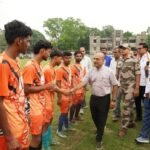 मंत्री डॉ. अजय कुमार पोद्दार ने किया “नेताजी रनिंग नॉक आउट फुटबॉल टूर्नामेंट” का शानदार आगाज