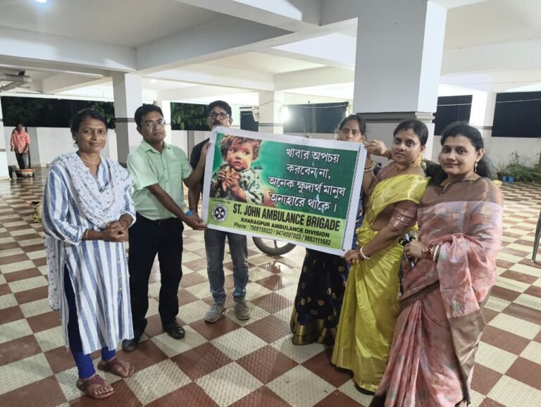 a heartfelt food distribution initiative was organized to mark the 14th birthday of Adrija Kar, a resident of MEGA GREEN Apartment, Taljholi, near Midnapore Scan Centre, Kharagpur.