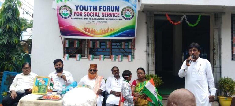 Flag Hoisting & Distribution Ceremony Youth Forum for Social Service,