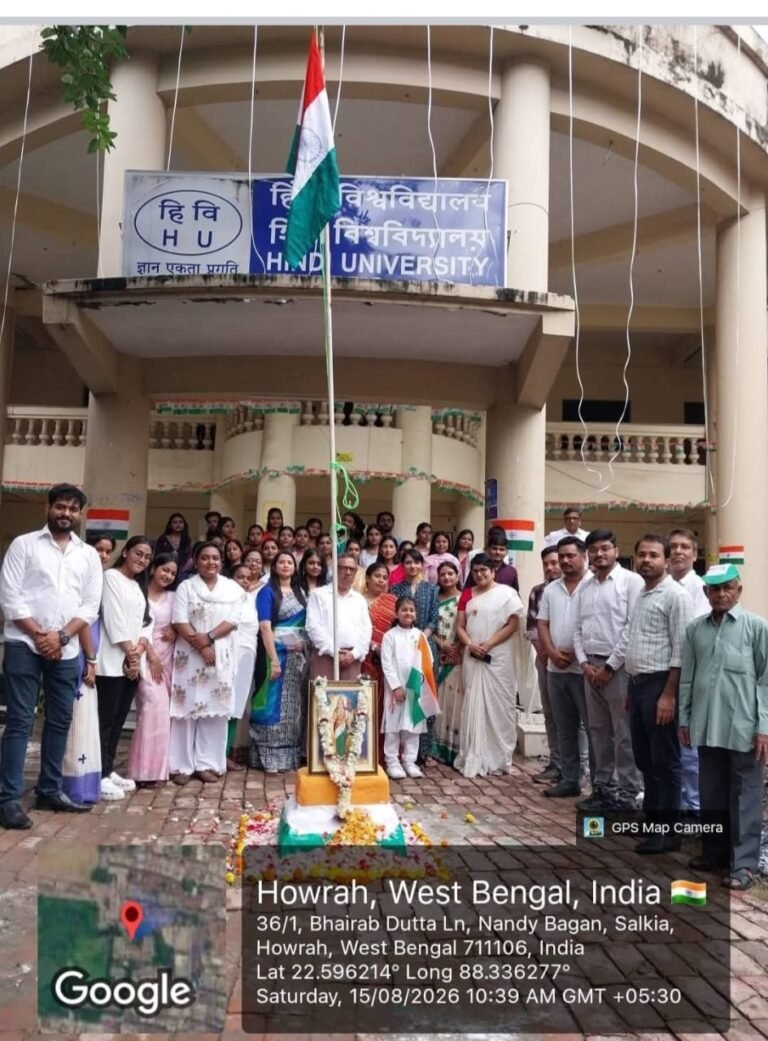 *Successful Conclusion of the Nine-Day 'Har Ghar Tiranga' Campaign at Hindi University*