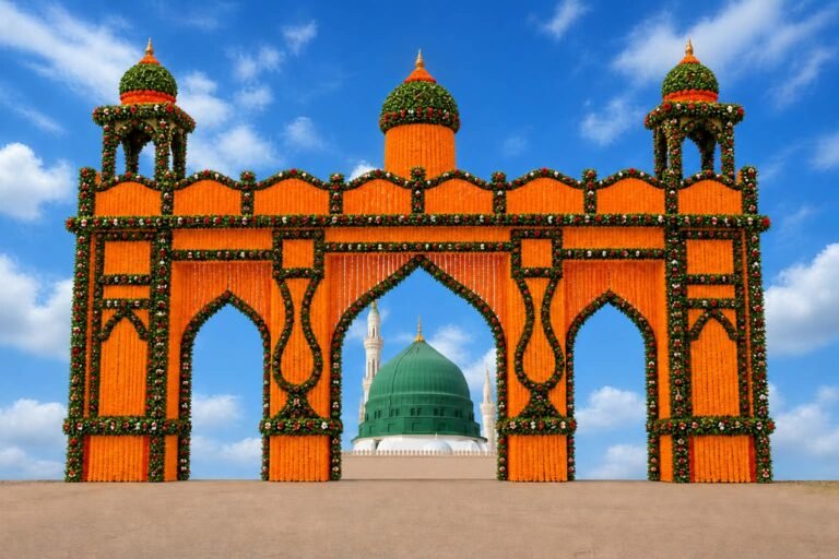 *دھام نگر میں انتہائی جوش و خروش اور عقیدت و محبت کے ساتھ کے جلوس محمدی نکالا گیا*