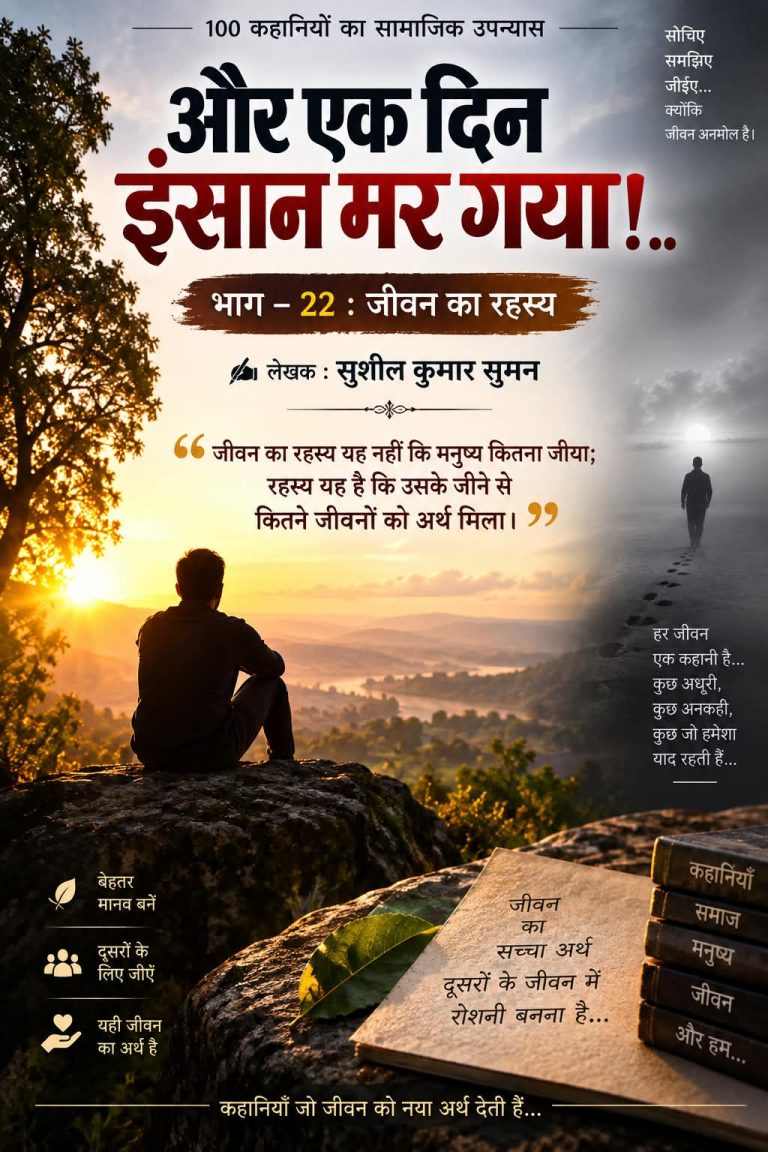 *और एक दिन इंसान मर गया!..*