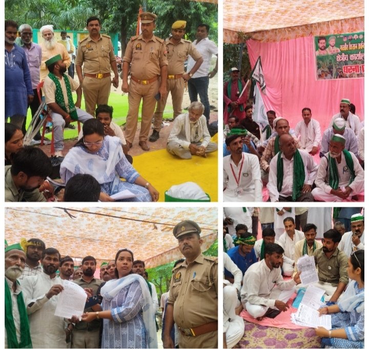 सात सूत्री मांगों को लेकर किसानों का धरना, तहसीलदार ने दिया निस्तारण का आश्वासन  मांगों का समाधान न होने पर जिला मुख्यालय पर बड़े आंदोलन की चेतावनी