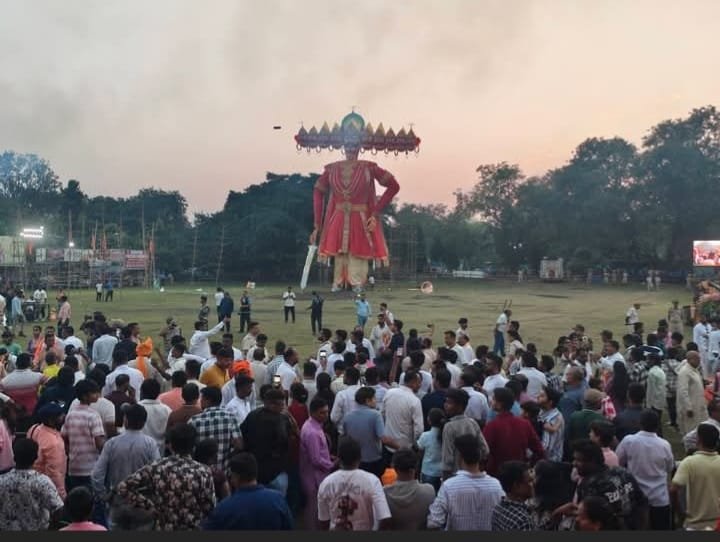 *🔥 End of evil in Khadagpur, Ravana burnt with smoke! 🔥*